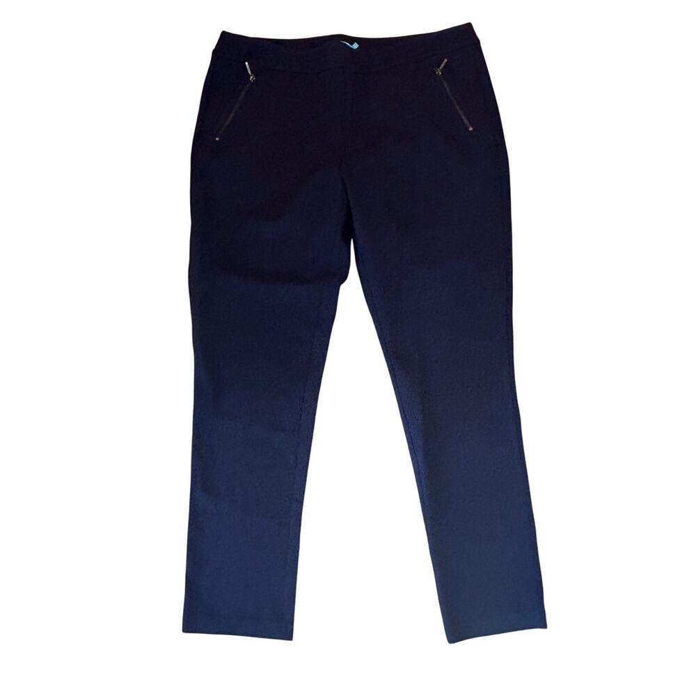 J. McLaughlin Dark Blue Elastic Waist Pull-On Pants Womens Size 12